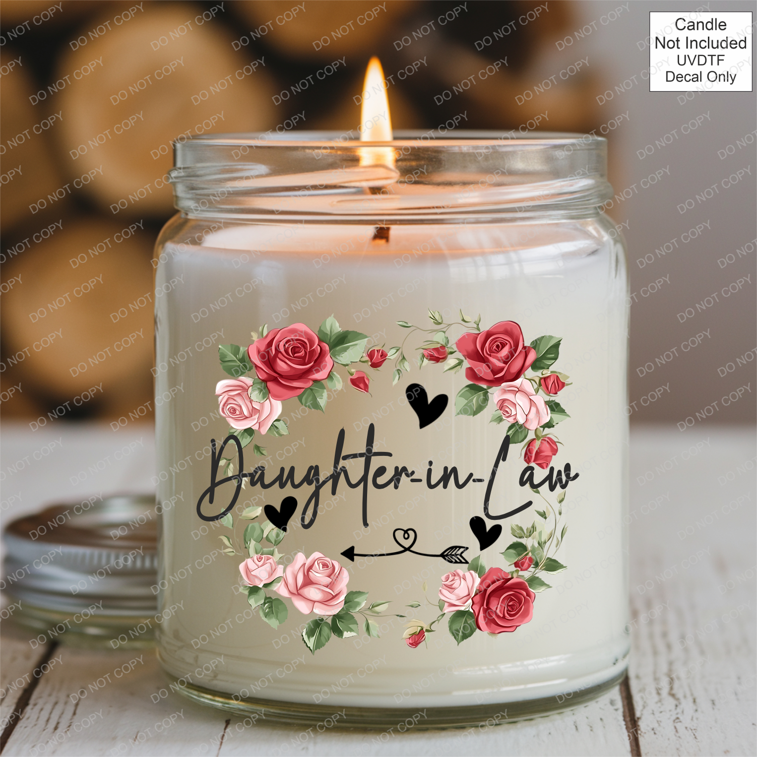 UVDTF Roses Family Name - Mackie Direct