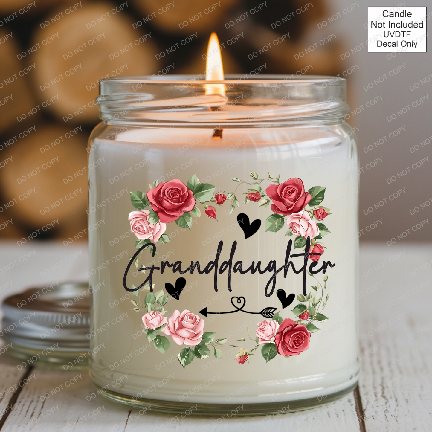 UVDTF Roses Family Name - Mackie Direct