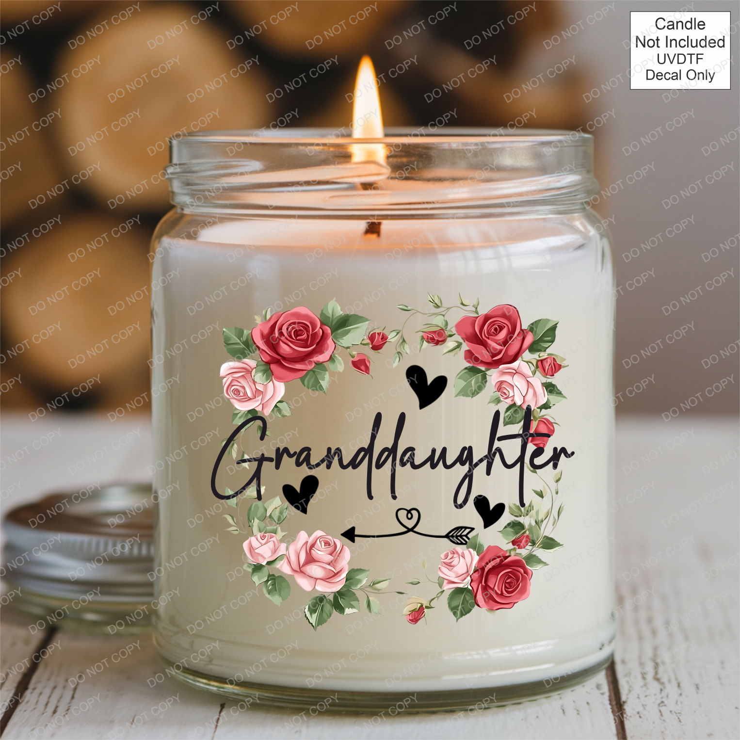 UVDTF Roses Family Name - Mackie Direct
