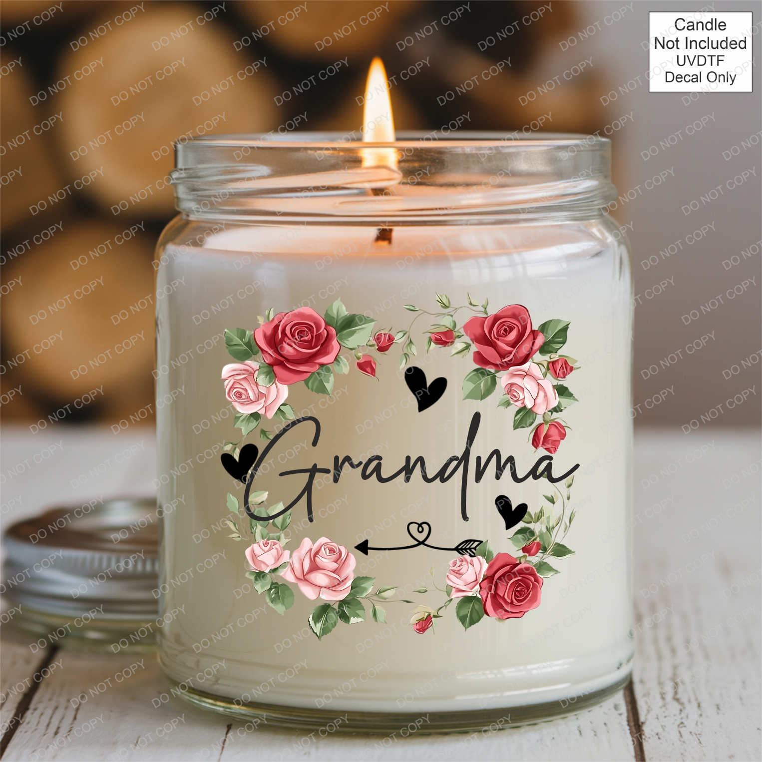 UVDTF Roses Family Name - Mackie Direct