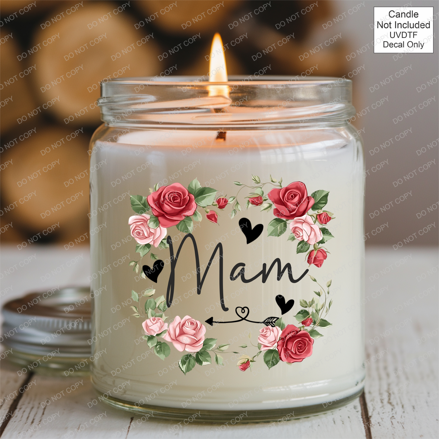 UVDTF Roses Family Name - Mackie Direct