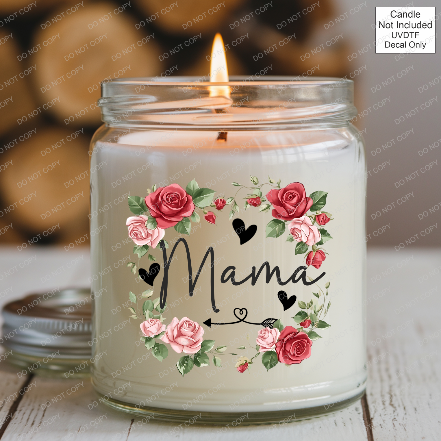 UVDTF Roses Family Name - Mackie Direct