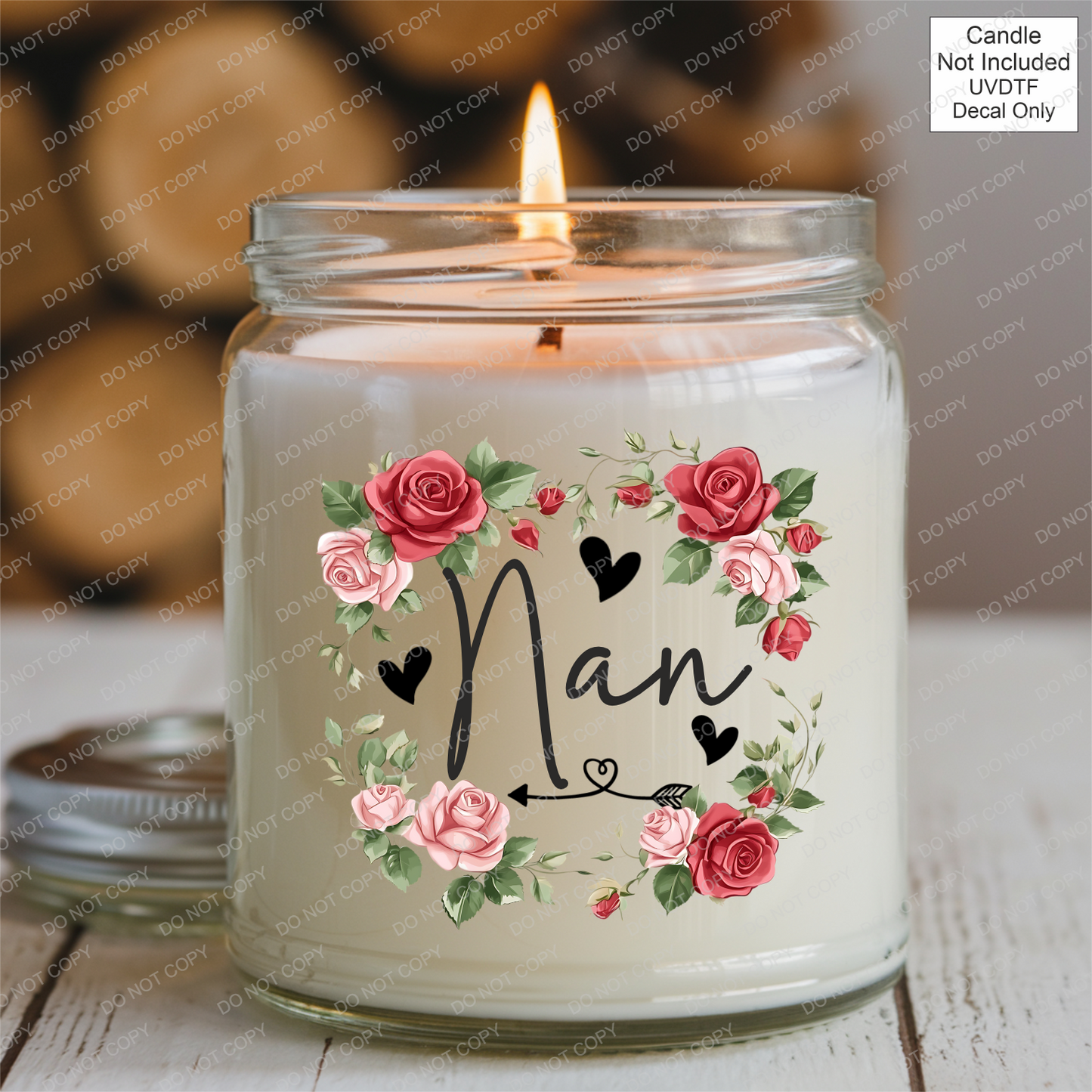 UVDTF Roses Family Name - Mackie Direct