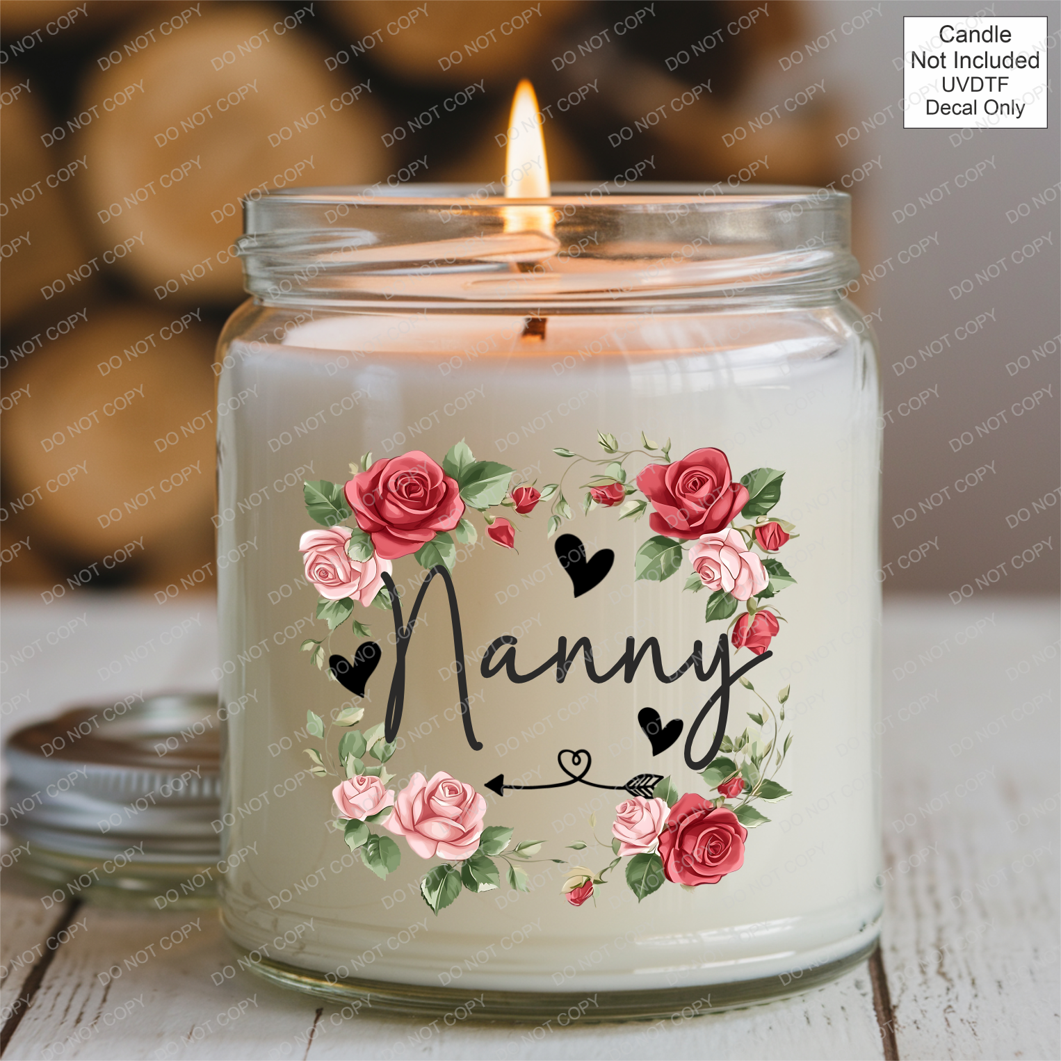 UVDTF Roses Family Name - Mackie Direct