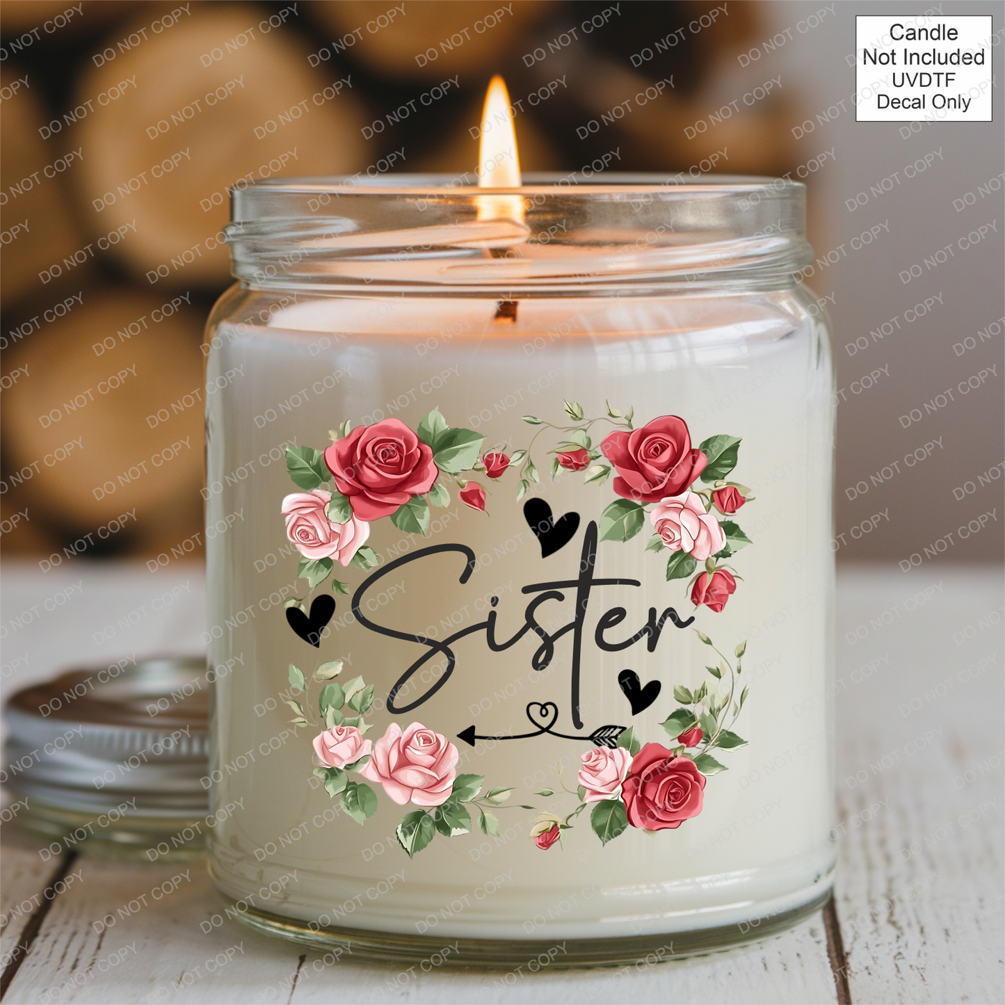 UVDTF Roses Family Name - Mackie Direct