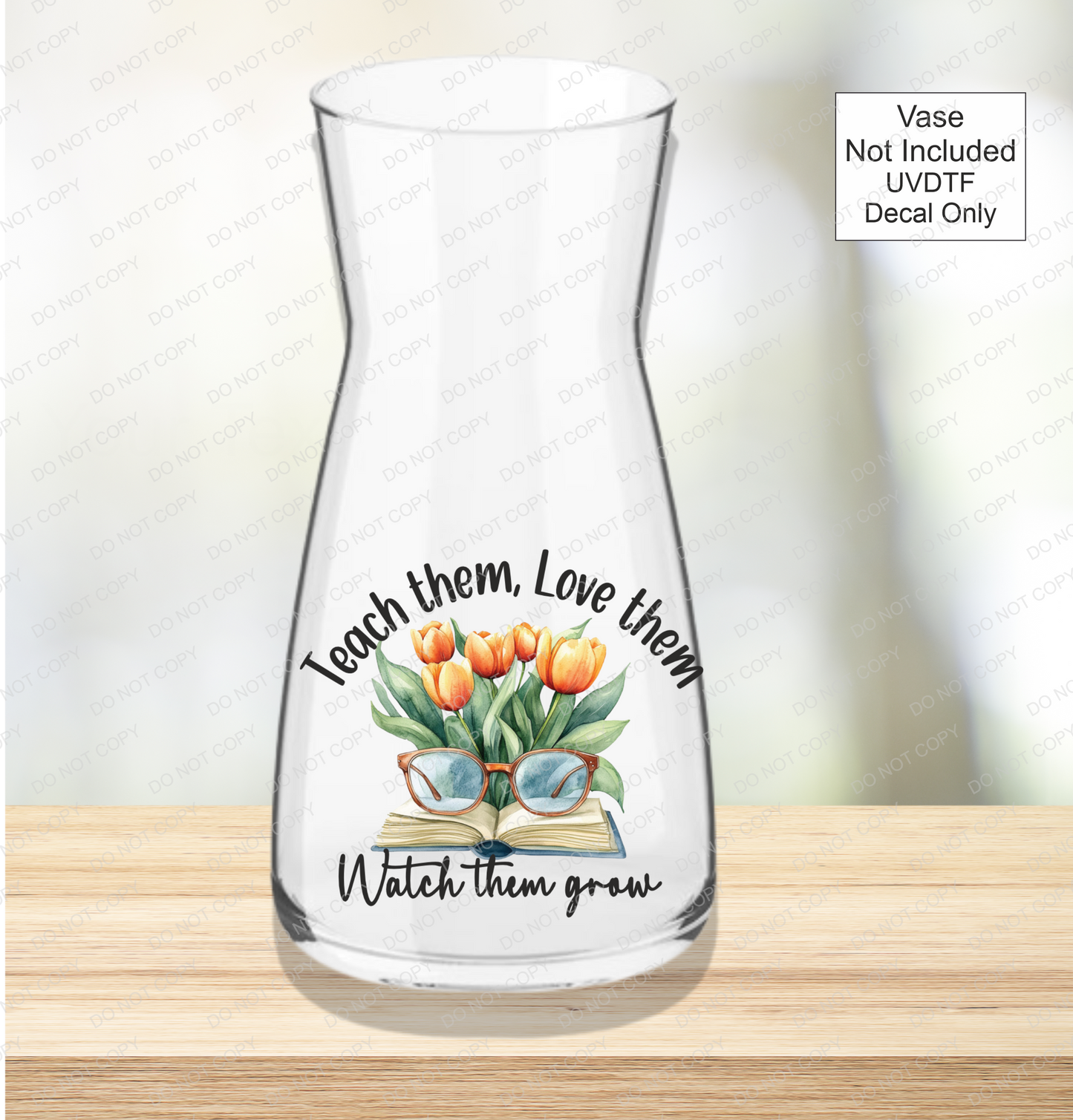 UVDTF Teacher Vases - Mackie Direct