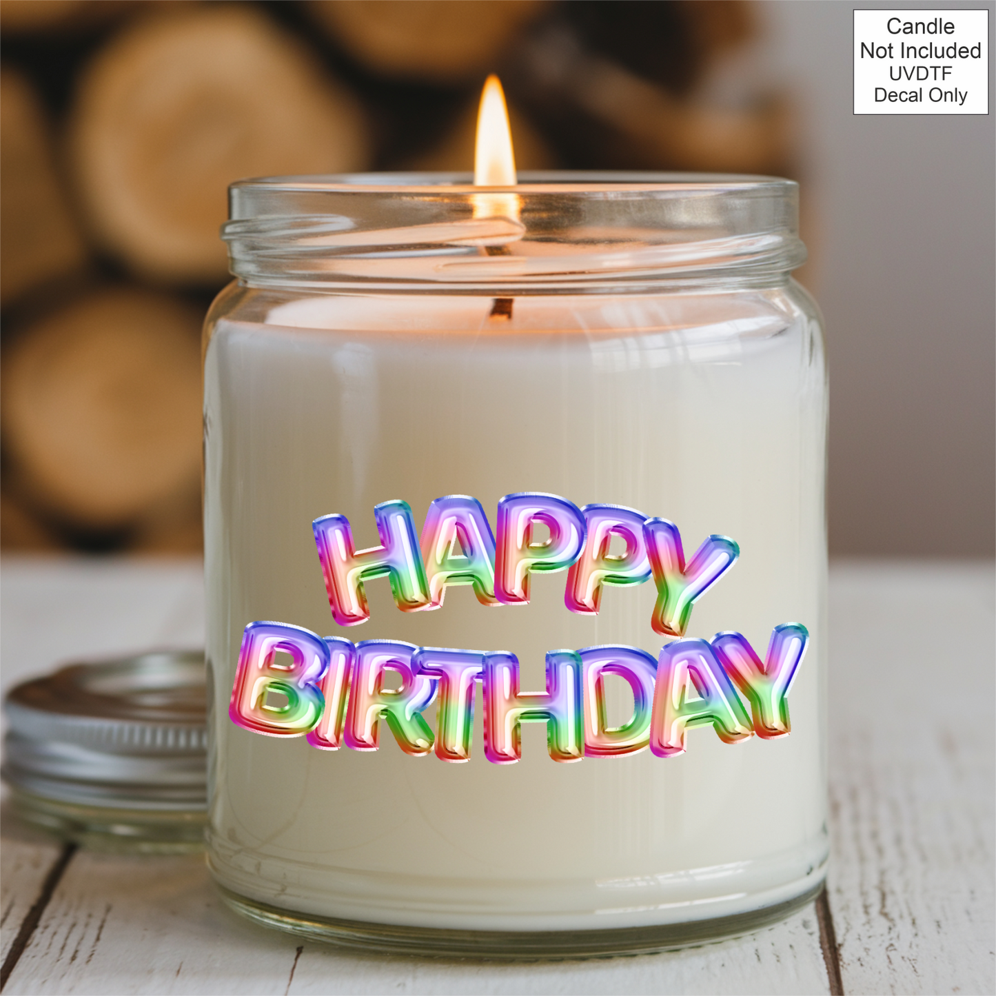 UVDTF Happy Birthday - Foil Balloons