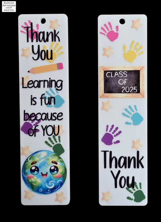 UVDTF Teacher Bookmarks