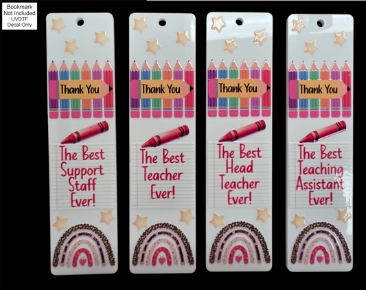UVDTF The Best Ever - School Bookmarks