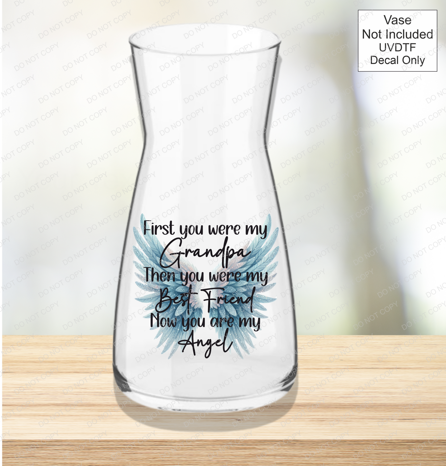 UVDTF First You Were My - Memorial Blue Wings - Mackie Direct