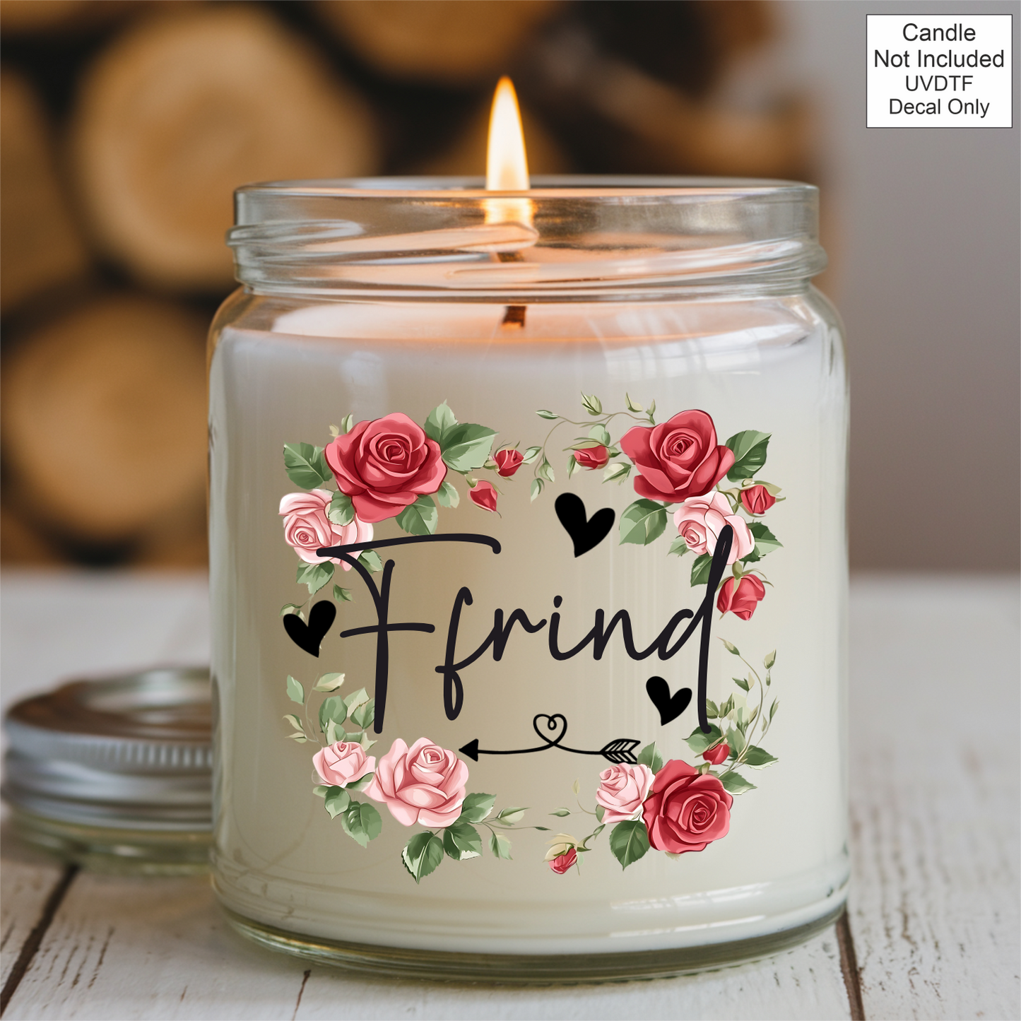 UVDTF Roses Family Name Candle - Welsh