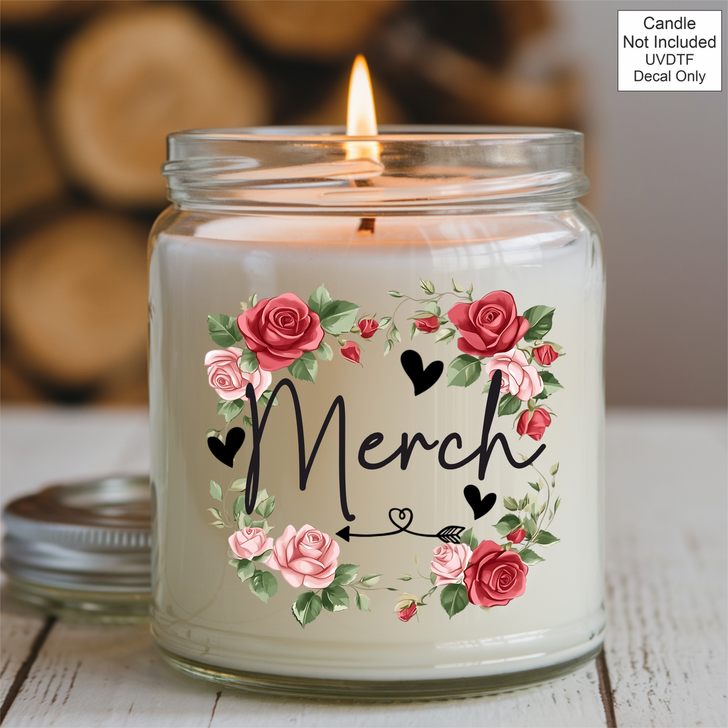 UVDTF Roses Family Name Candle - Welsh