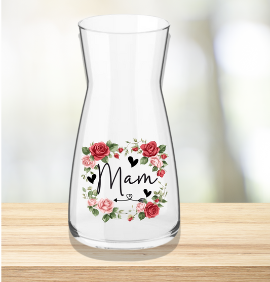 UVDTF Roses Family Name Vase - Welsh