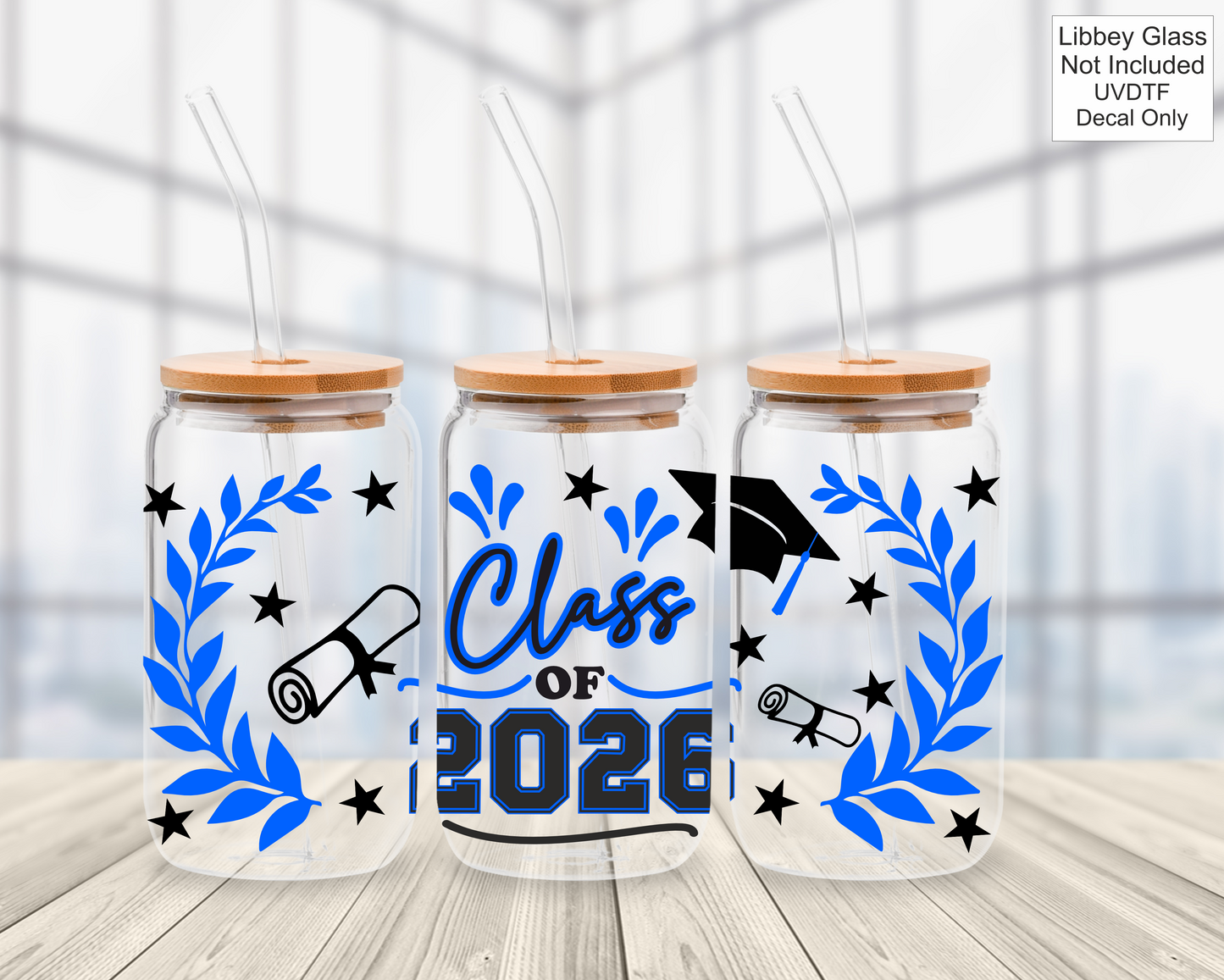 UVDTF 16oz Libbey Glass Wrap - Class Of / Leavers 2026