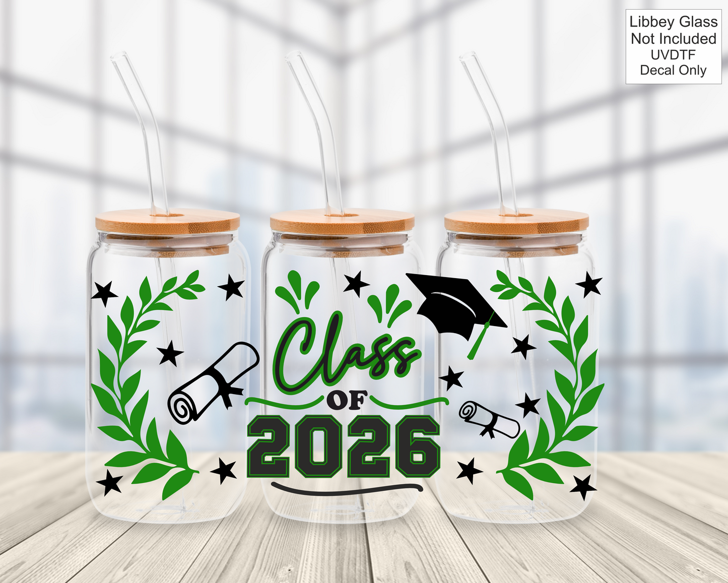 UVDTF 16oz Libbey Glass Wrap - Class Of / Leavers 2026