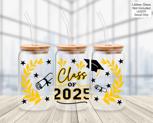 UVDTF 16oz Libbey Glass Wrap - Class Of / Leavers 2025