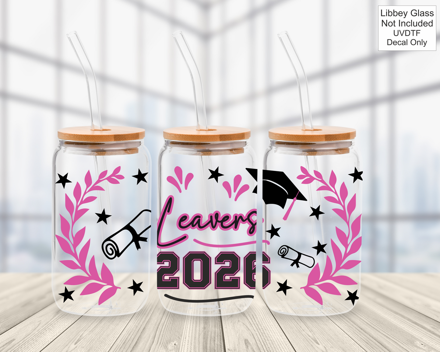 UVDTF 16oz Libbey Glass Wrap - Class Of / Leavers 2026