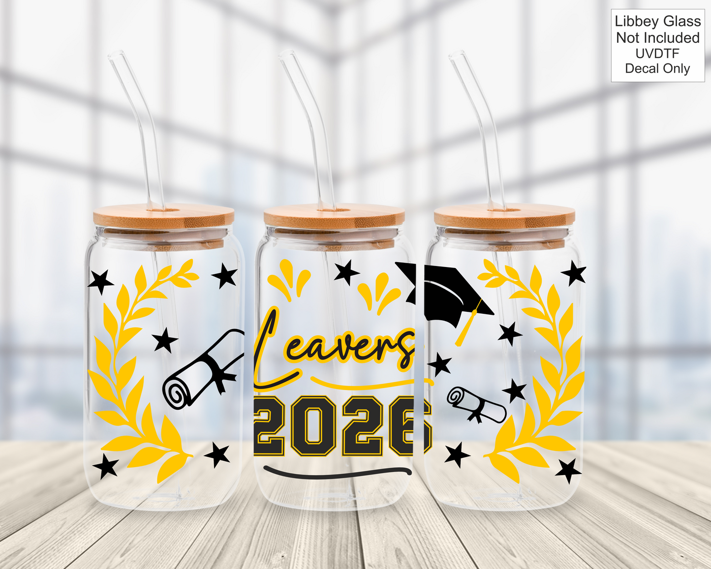 UVDTF 16oz Libbey Glass Wrap - Class Of / Leavers 2026