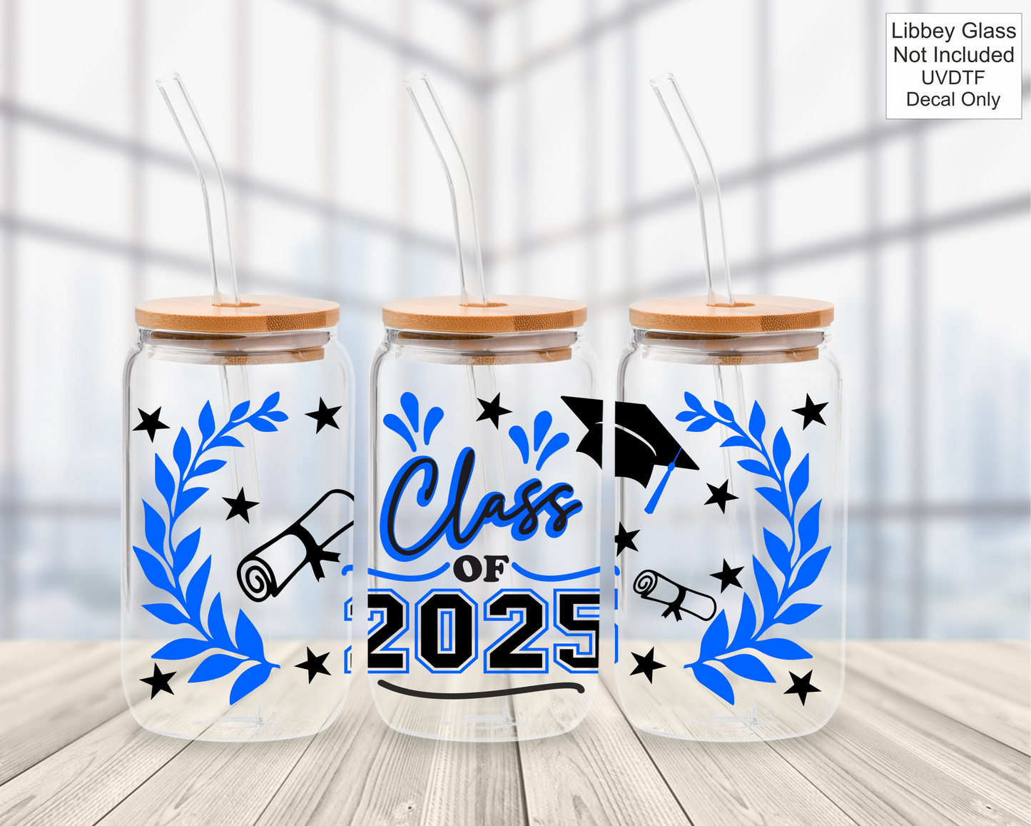 UVDTF 16oz Libbey Glass Wrap - Class Of / Leavers 2025