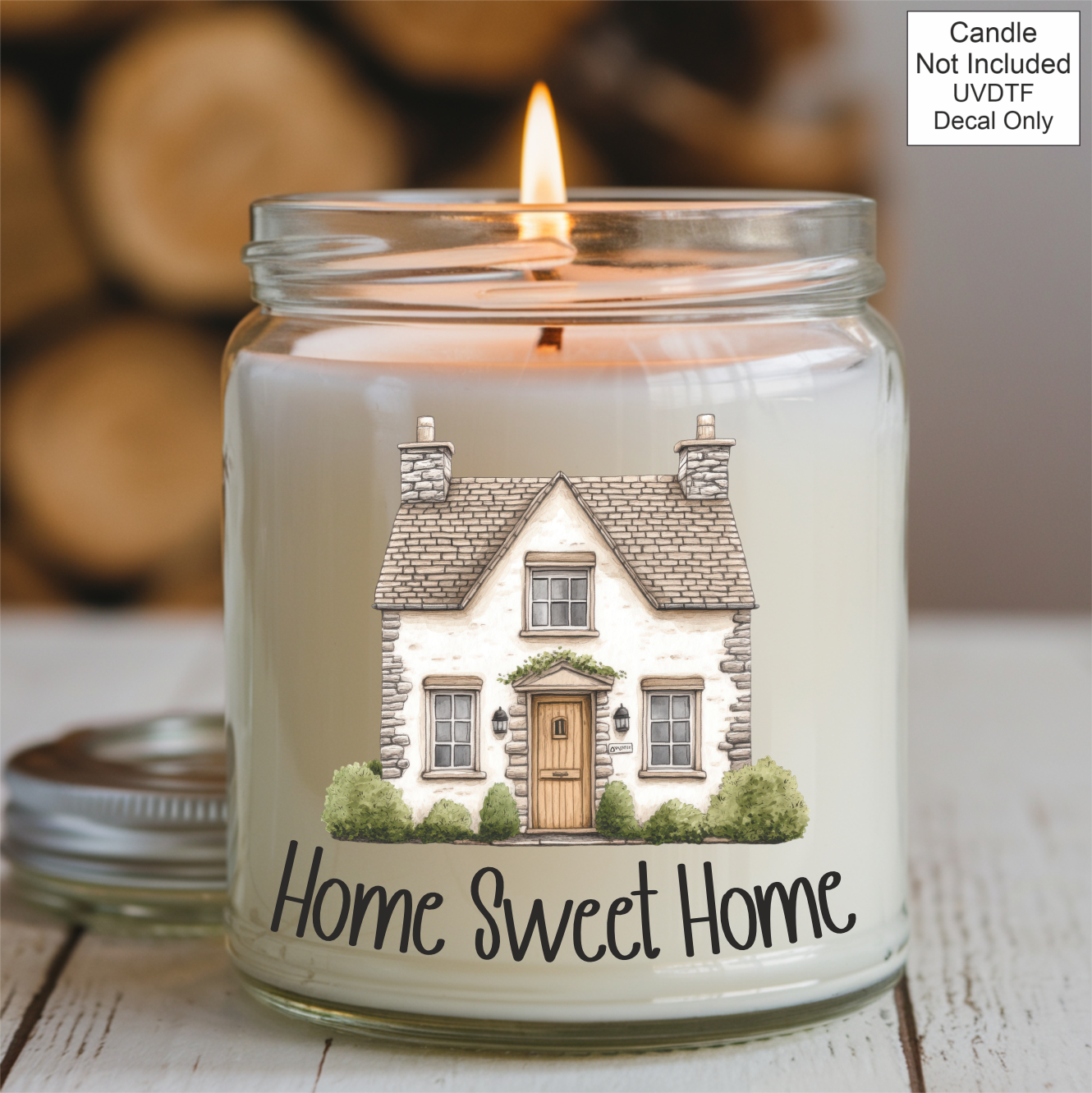 UVDTF New Home Candle - House Design