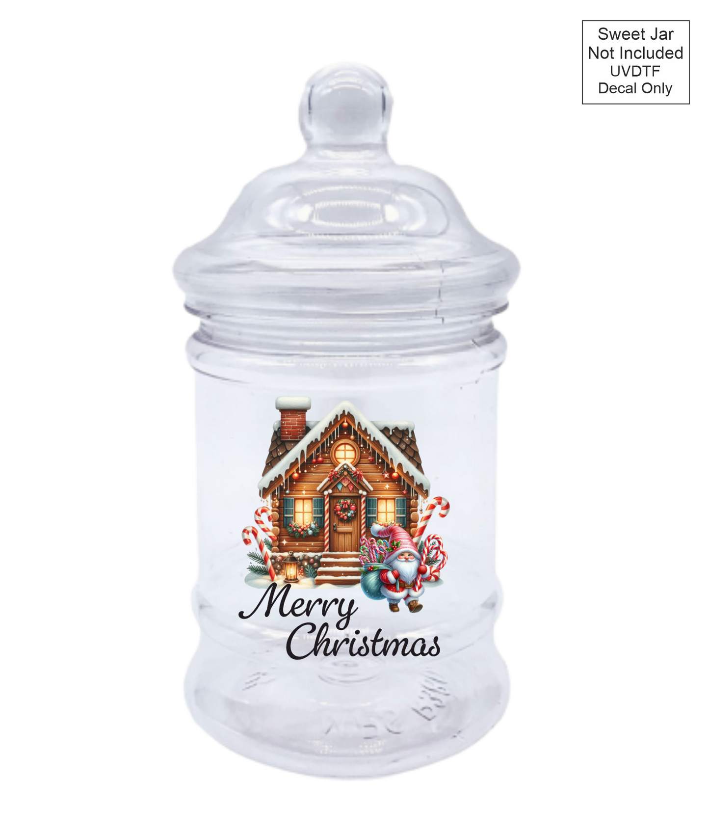UVDTF House - Merry Christmas - Sweet jar