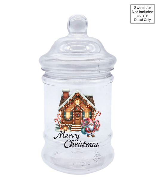 UVDTF House - Merry Christmas - Sweet jar