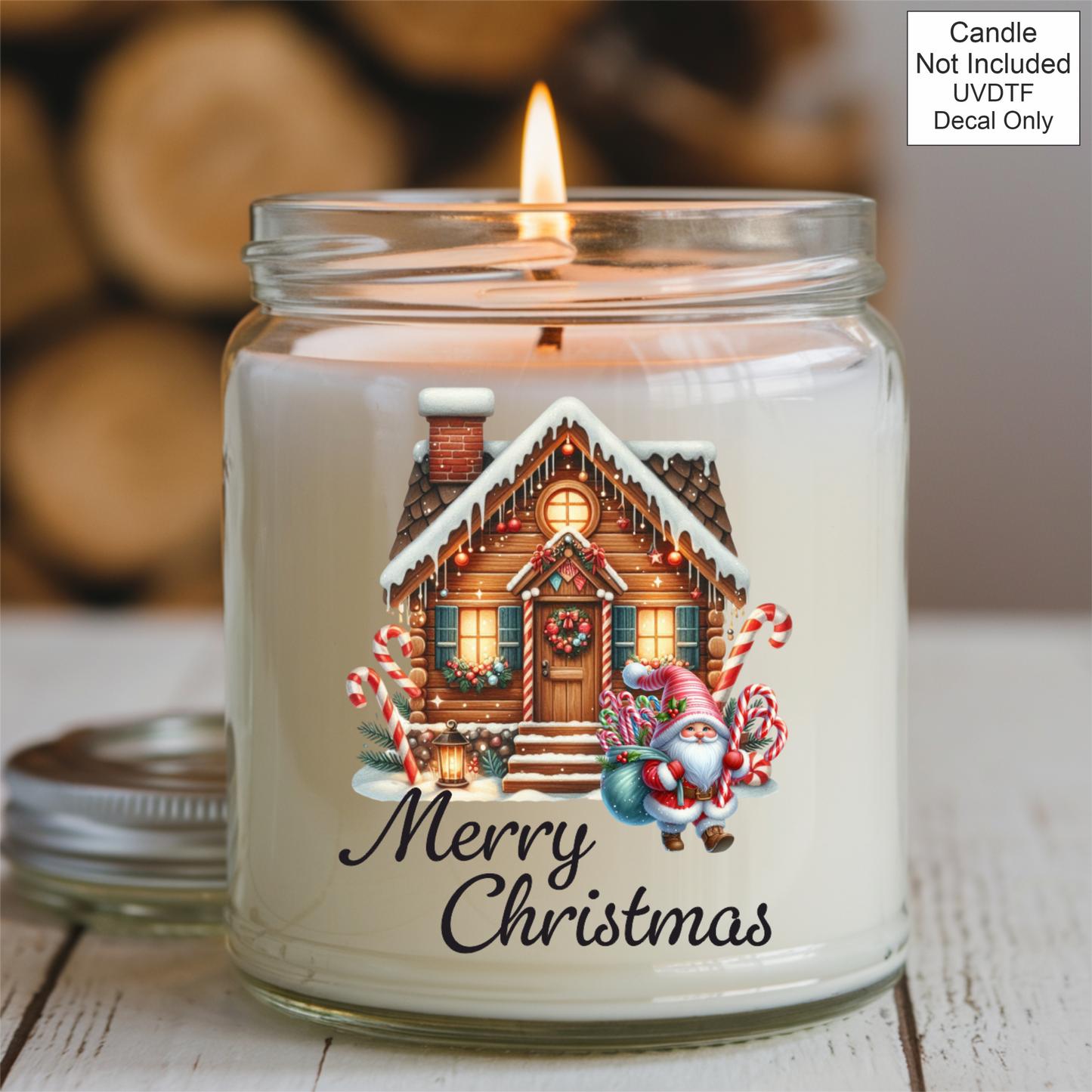 UVDTF House - Merry Christmas - Sweet jar