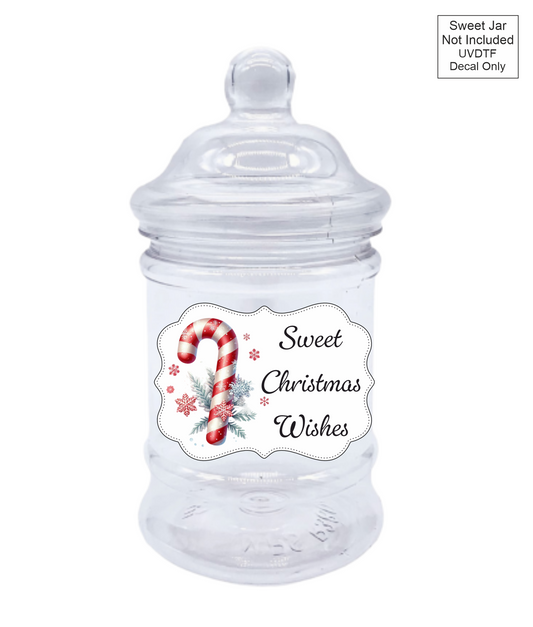UVDTF Sweet Christmas Wishes  Benelux Label -  sweet jar