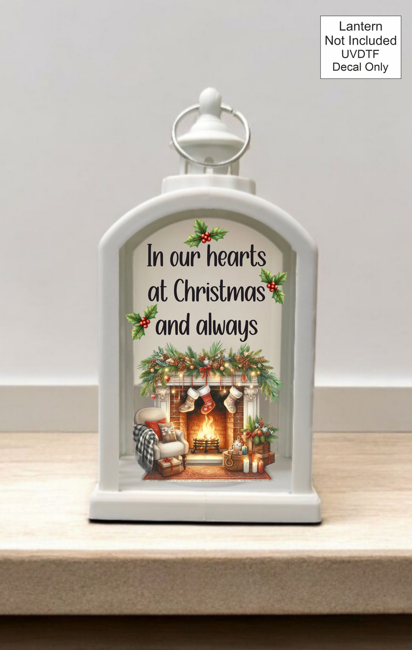 UVDTF In My/Our Hearts At Christmas... - Lantern
