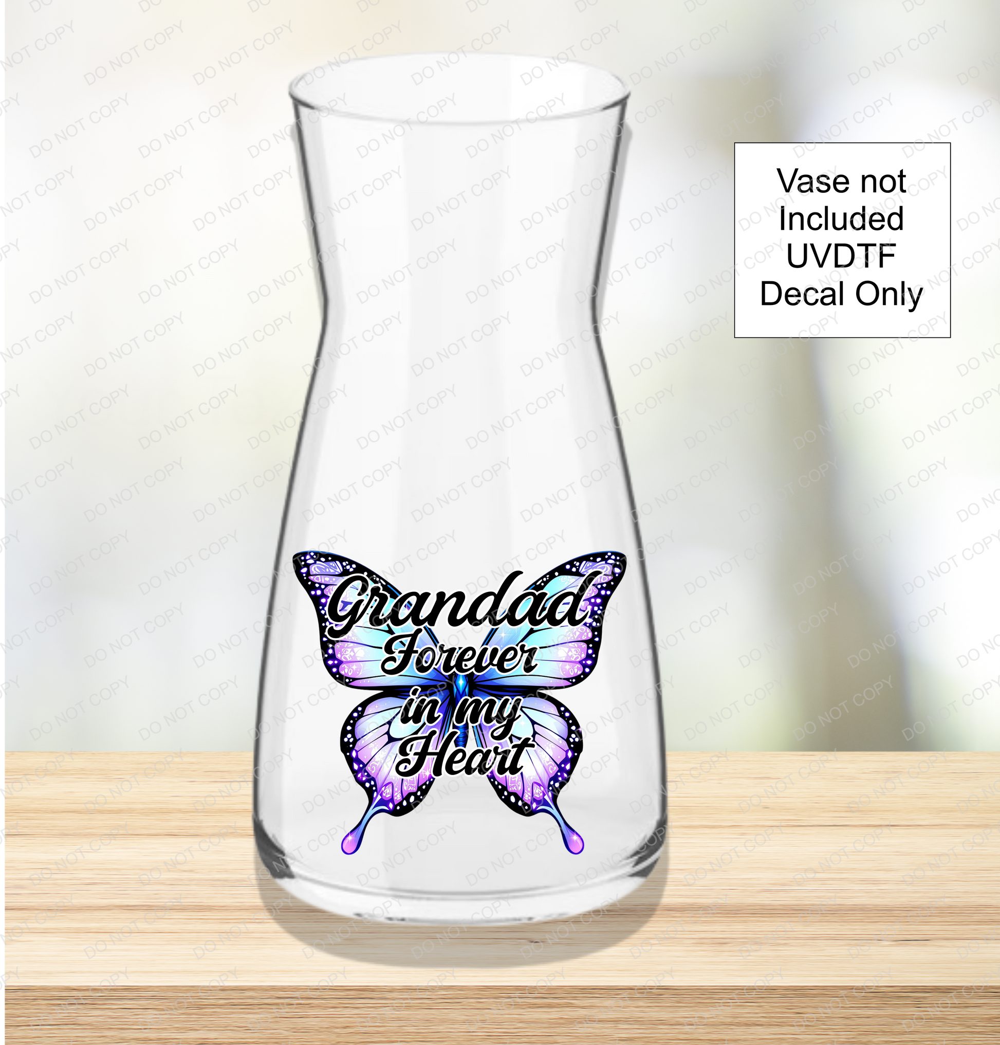 UVDTF Memorial Butterfly - Mackie Direct