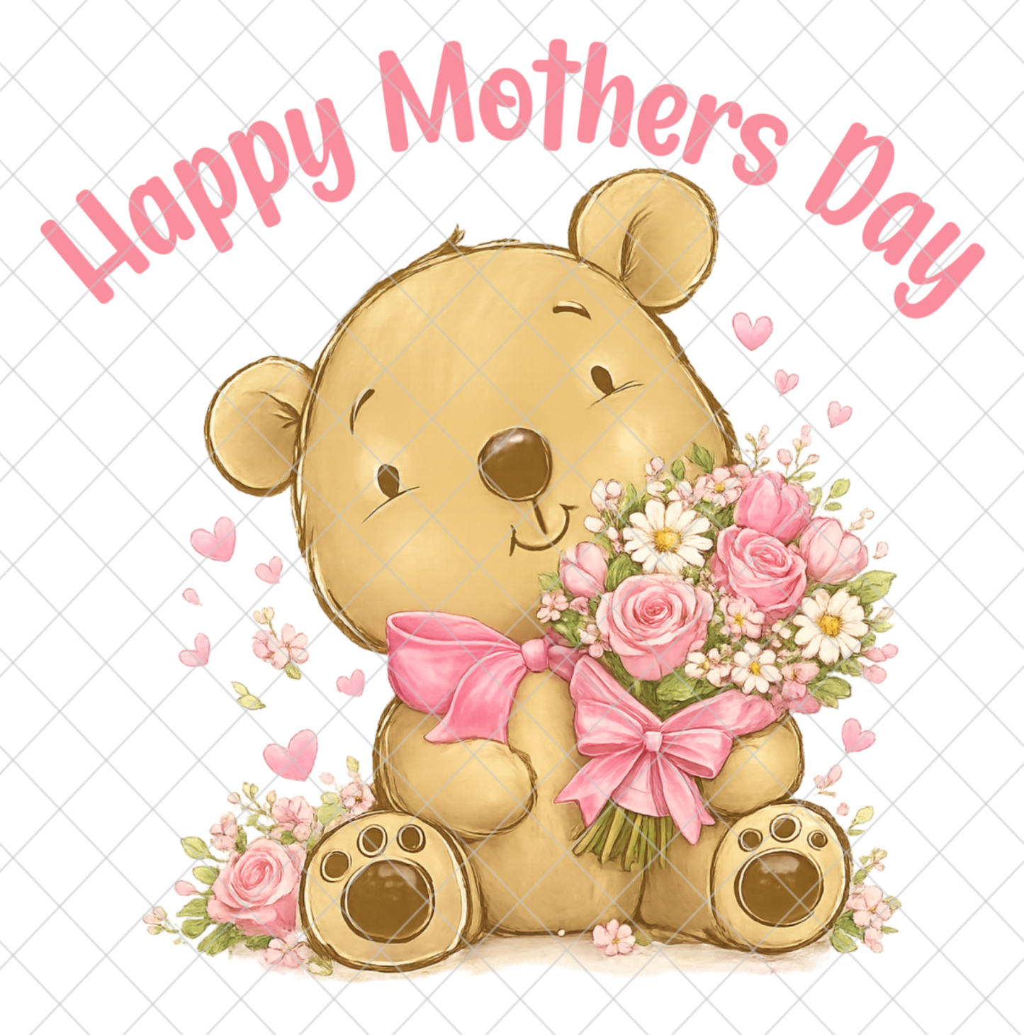 UVDTF Happy Mothers Day Bear - Mackie Direct