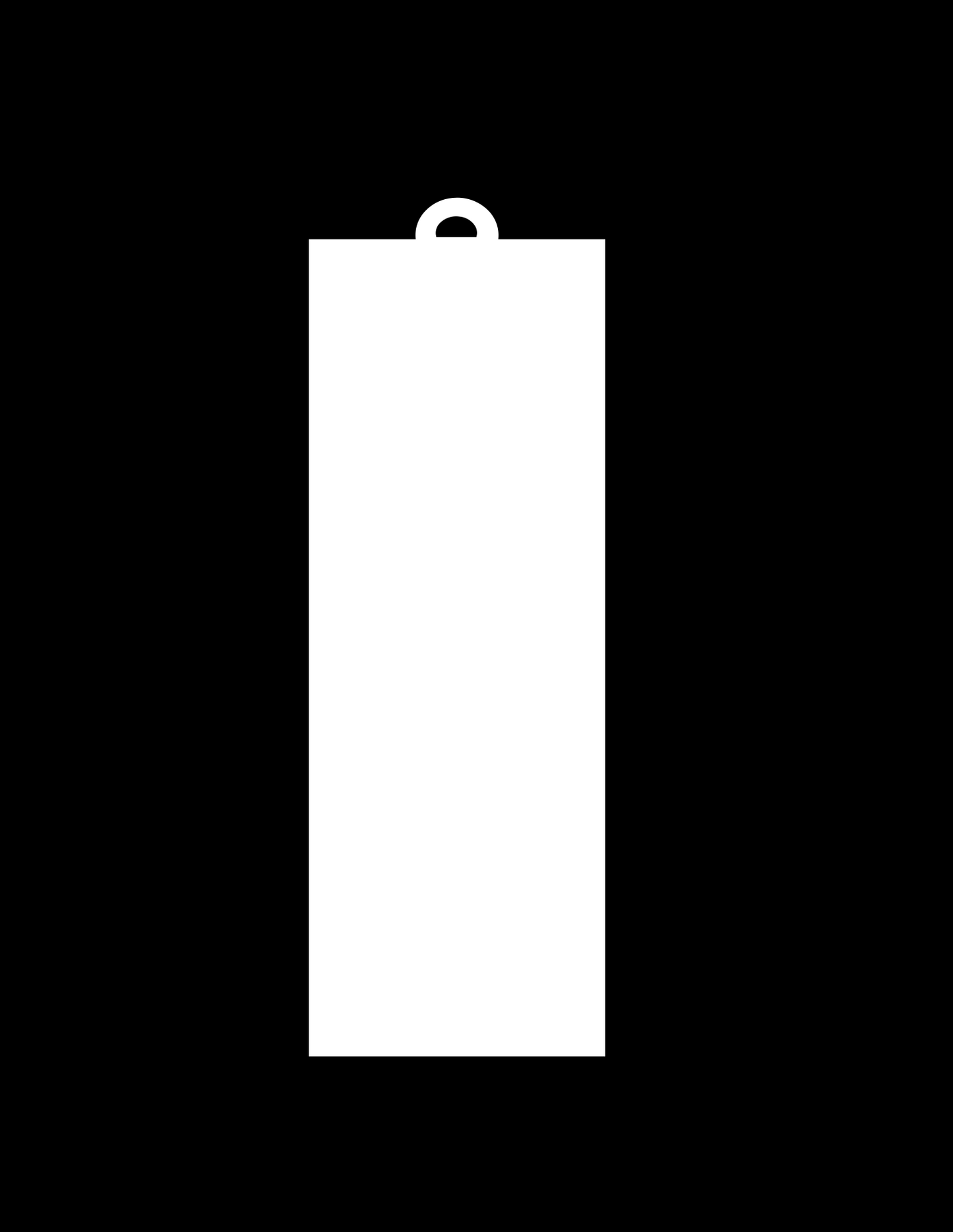 Acrylic Rectangle Photo hanging tag