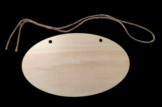 Practice/Seconds MDF Oval Hanging Board