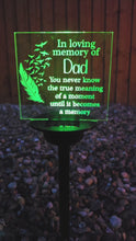 Load and play video in Gallery viewer, Memorial Engraved Solar Light
