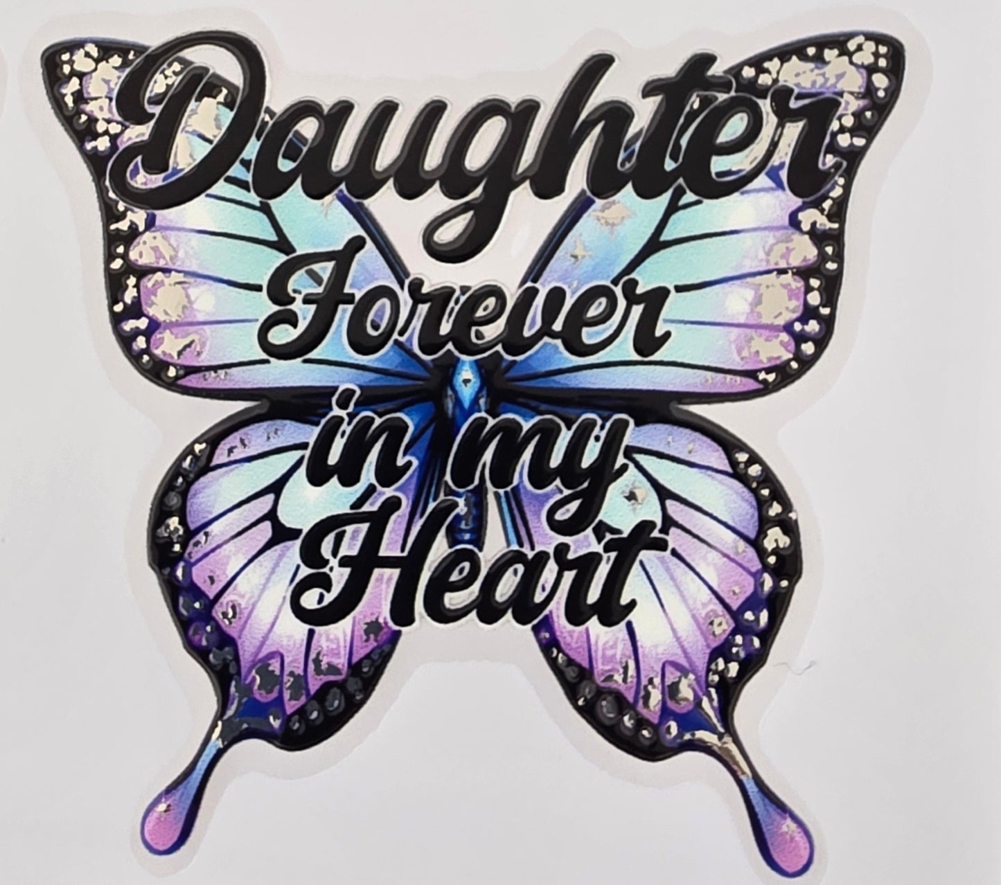 Foil UVDTF Memorial Butterfly