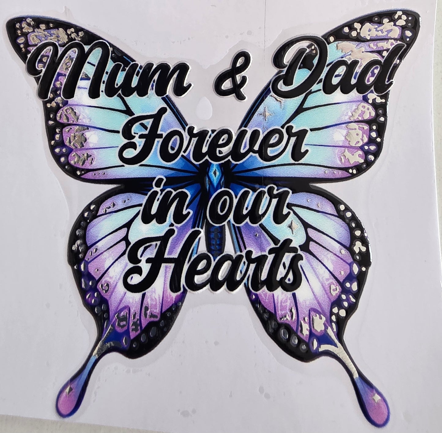Foil UVDTF Memorial Butterfly