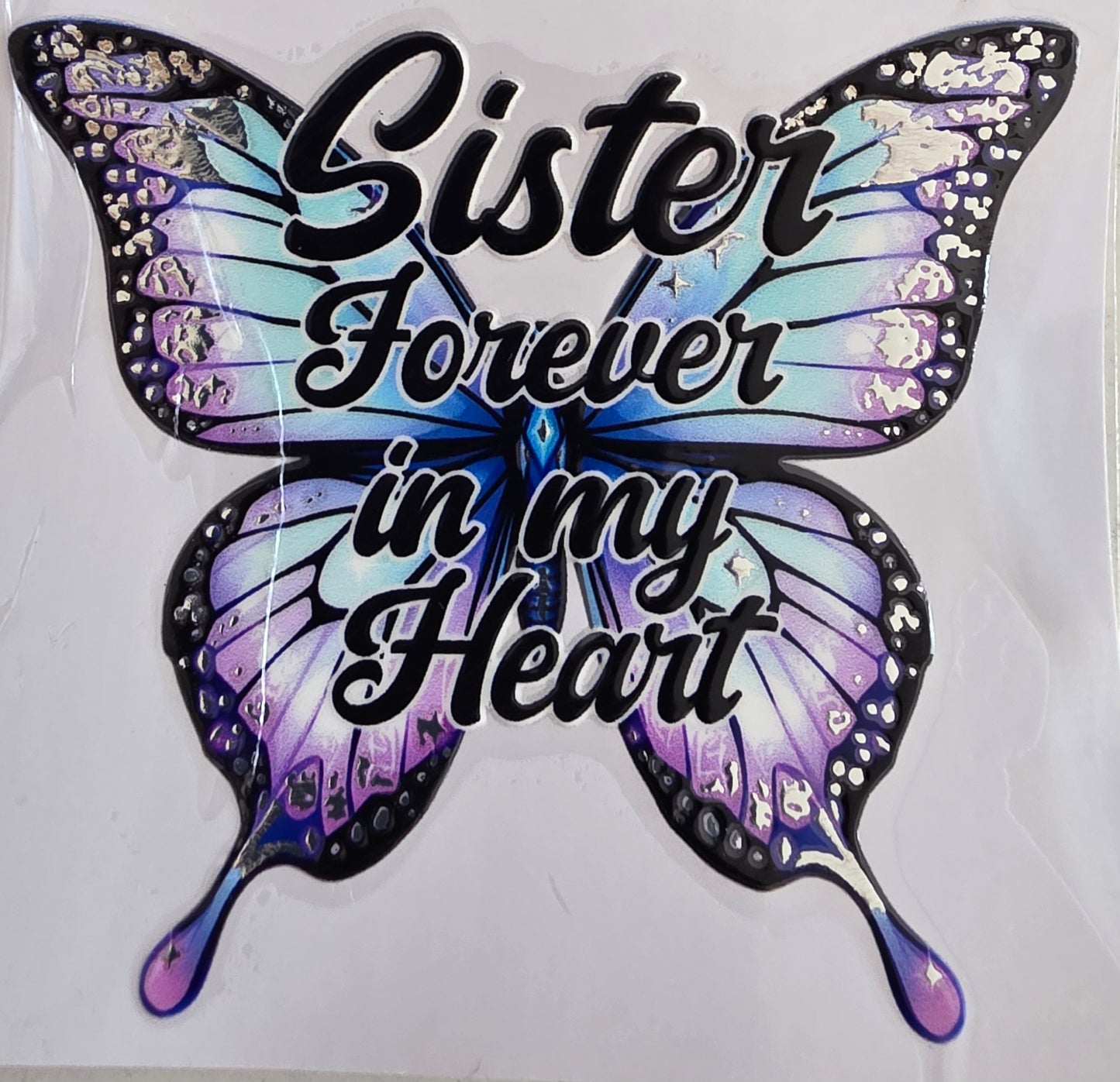 Foil UVDTF Memorial Butterfly