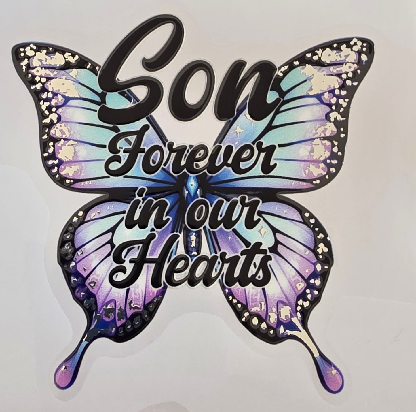 Foil UVDTF Memorial Butterfly