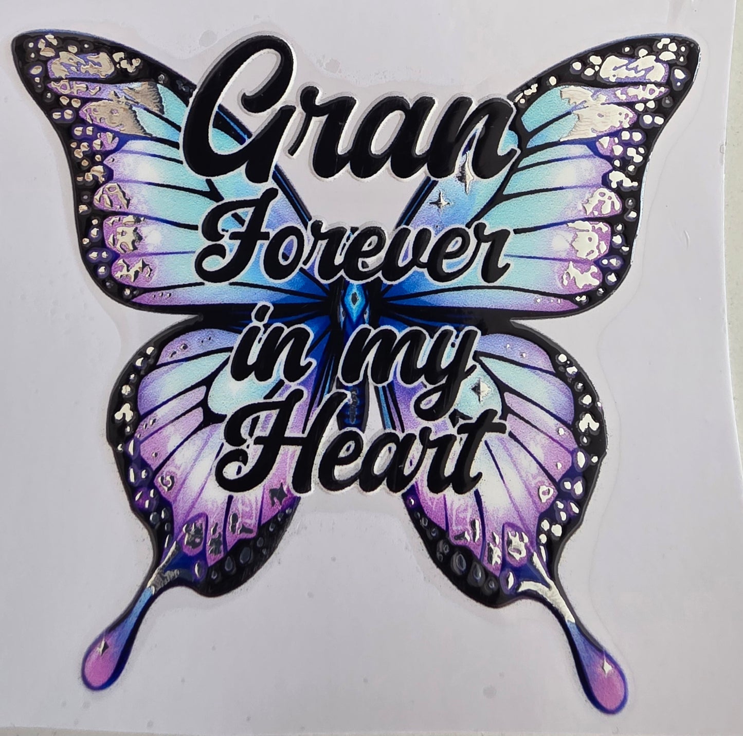 Foil UVDTF Memorial Butterfly