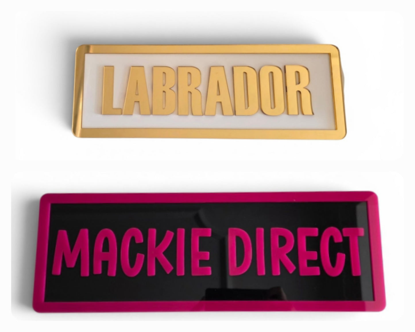 2 Layer Acrylic Sign - Any Wording