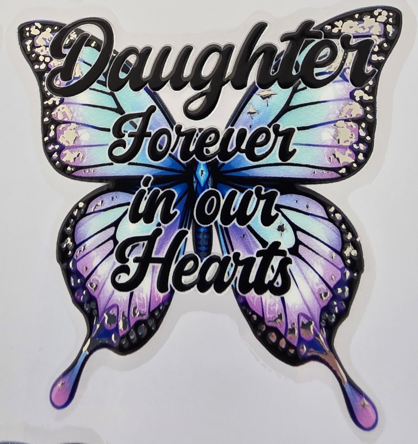 Foil UVDTF Memorial Butterfly