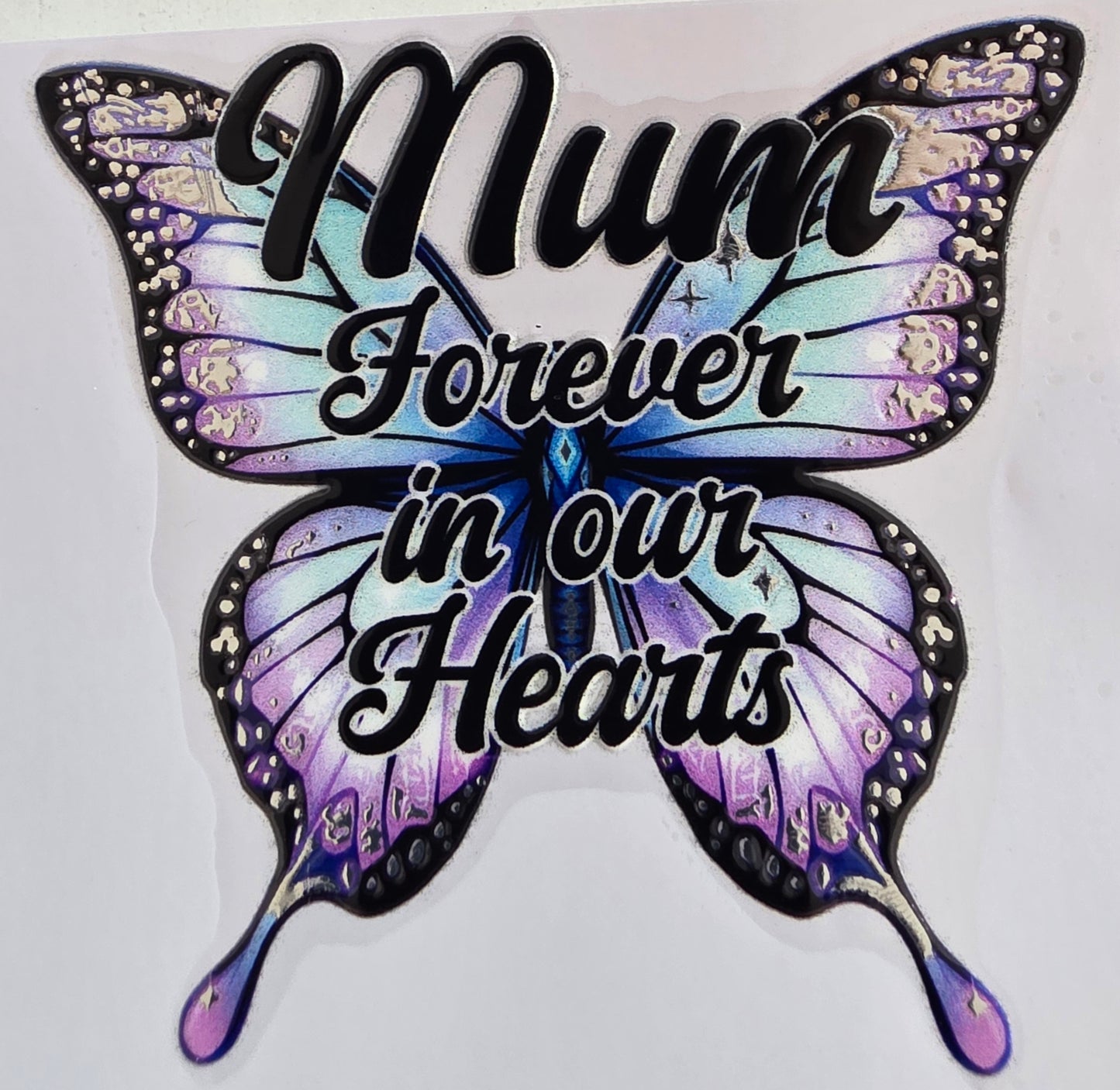 Foil UVDTF Memorial Butterfly