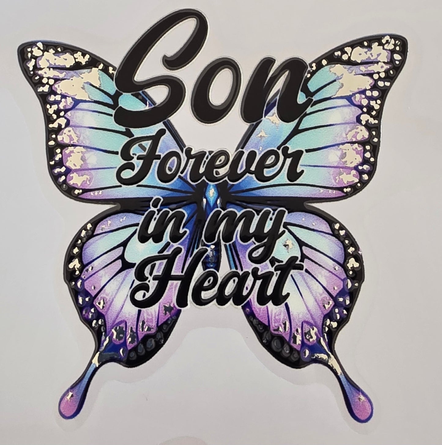 Foil UVDTF Memorial Butterfly