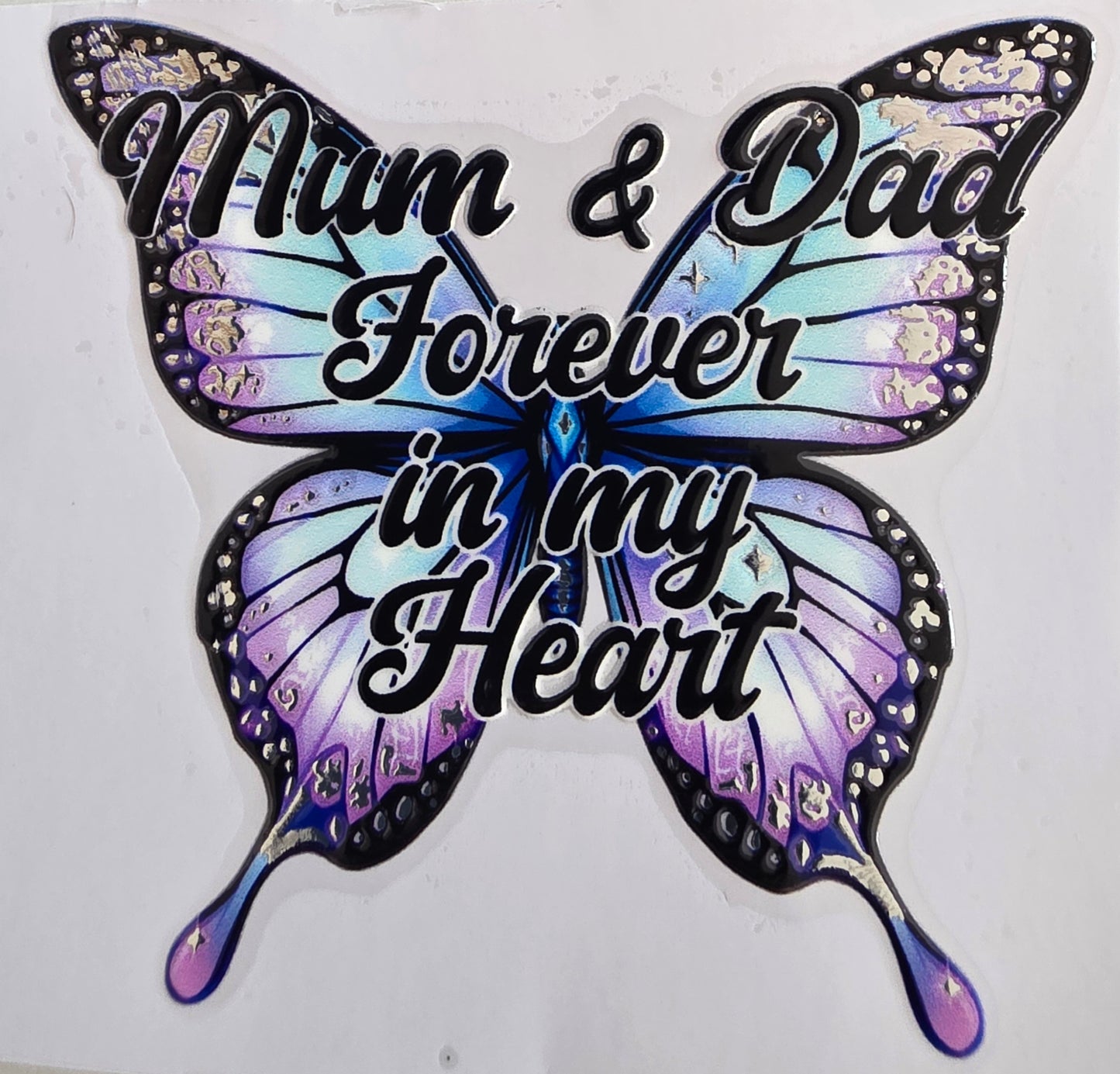Foil UVDTF Memorial Butterfly