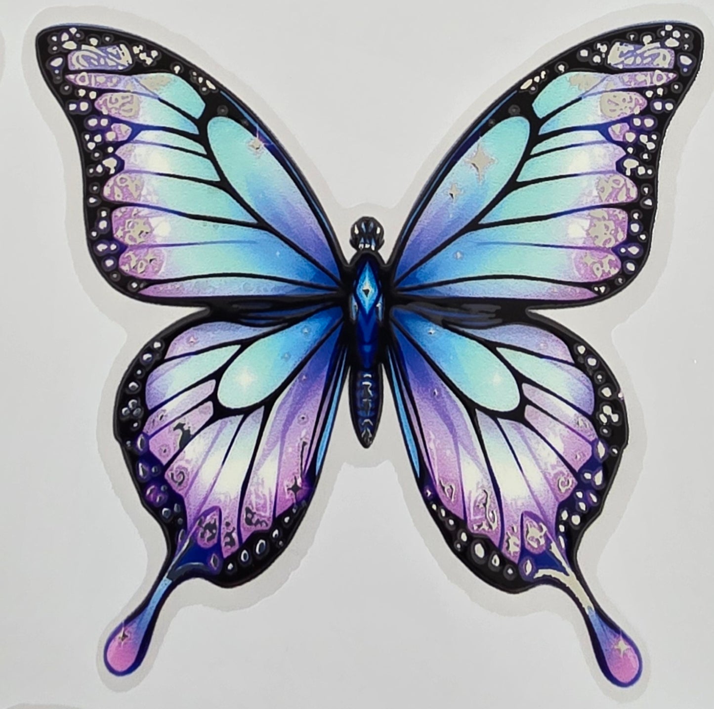 Foil UVDTF Memorial Butterfly