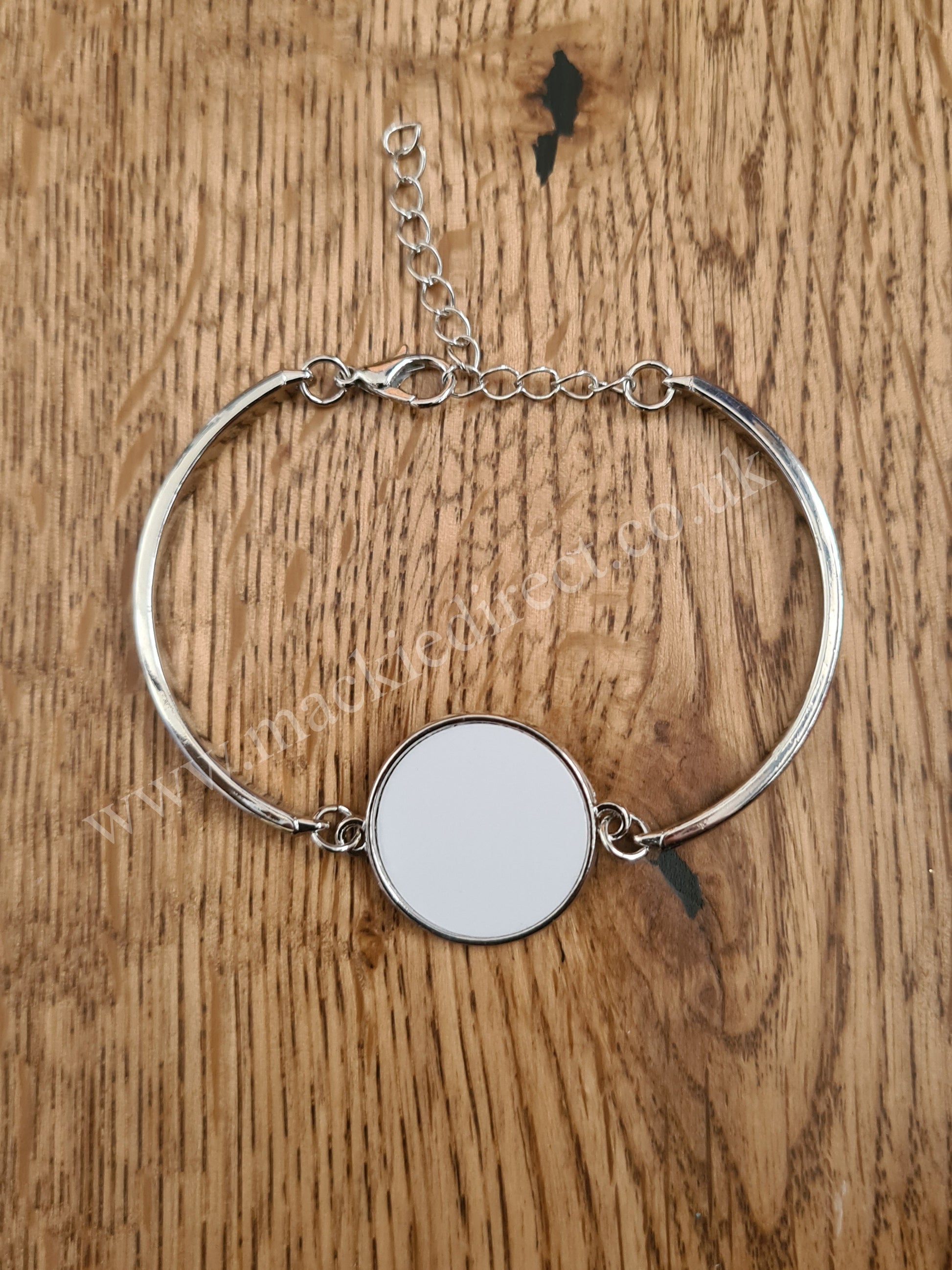 Silver Coloured Metal Sublimation Bracelet - Mackie Direct