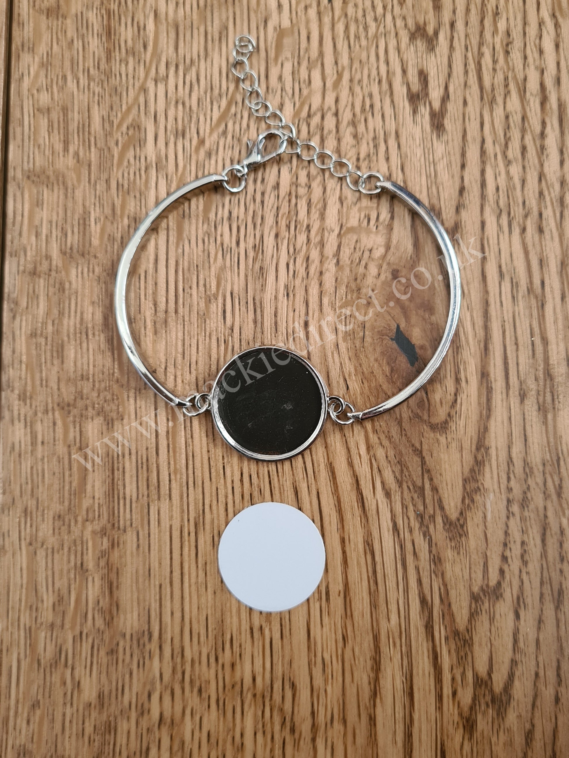 Silver Coloured Metal Sublimation Bracelet - Mackie Direct