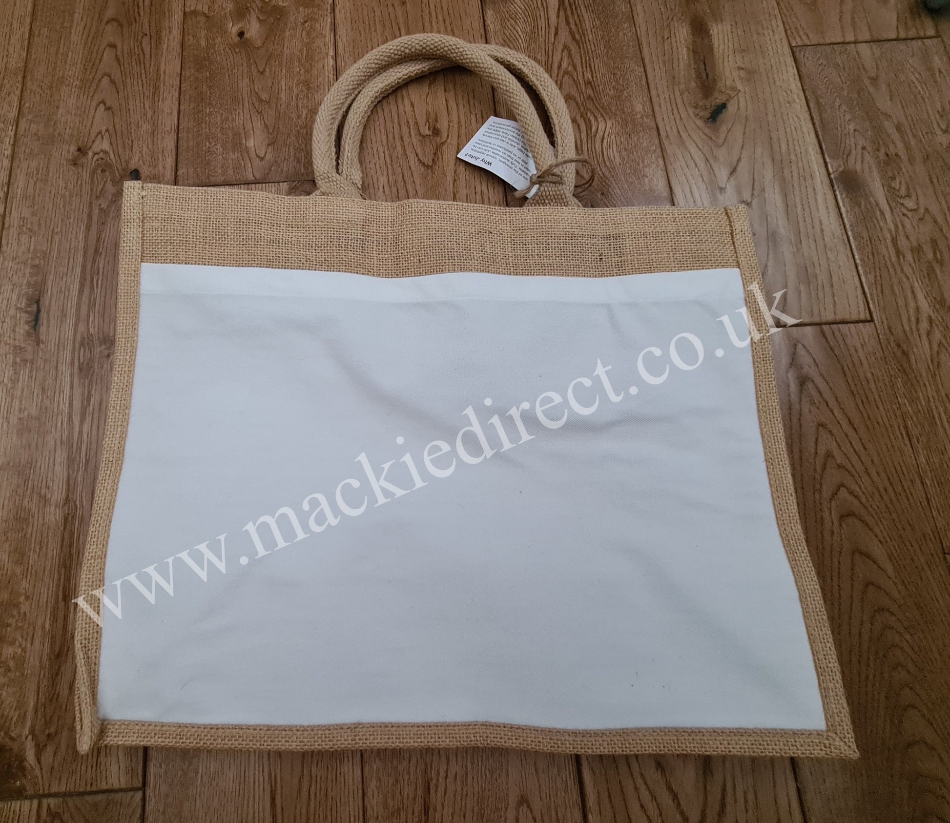 Jute Bag with Sublimation Pocket - Mackie Direct