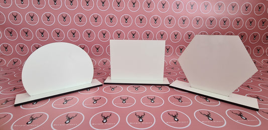 Sublimation MDF Table top Social Media Signs-Mackie Direct