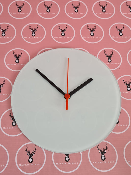 Sublimation Glass Wall Clock - Mackie Direct
